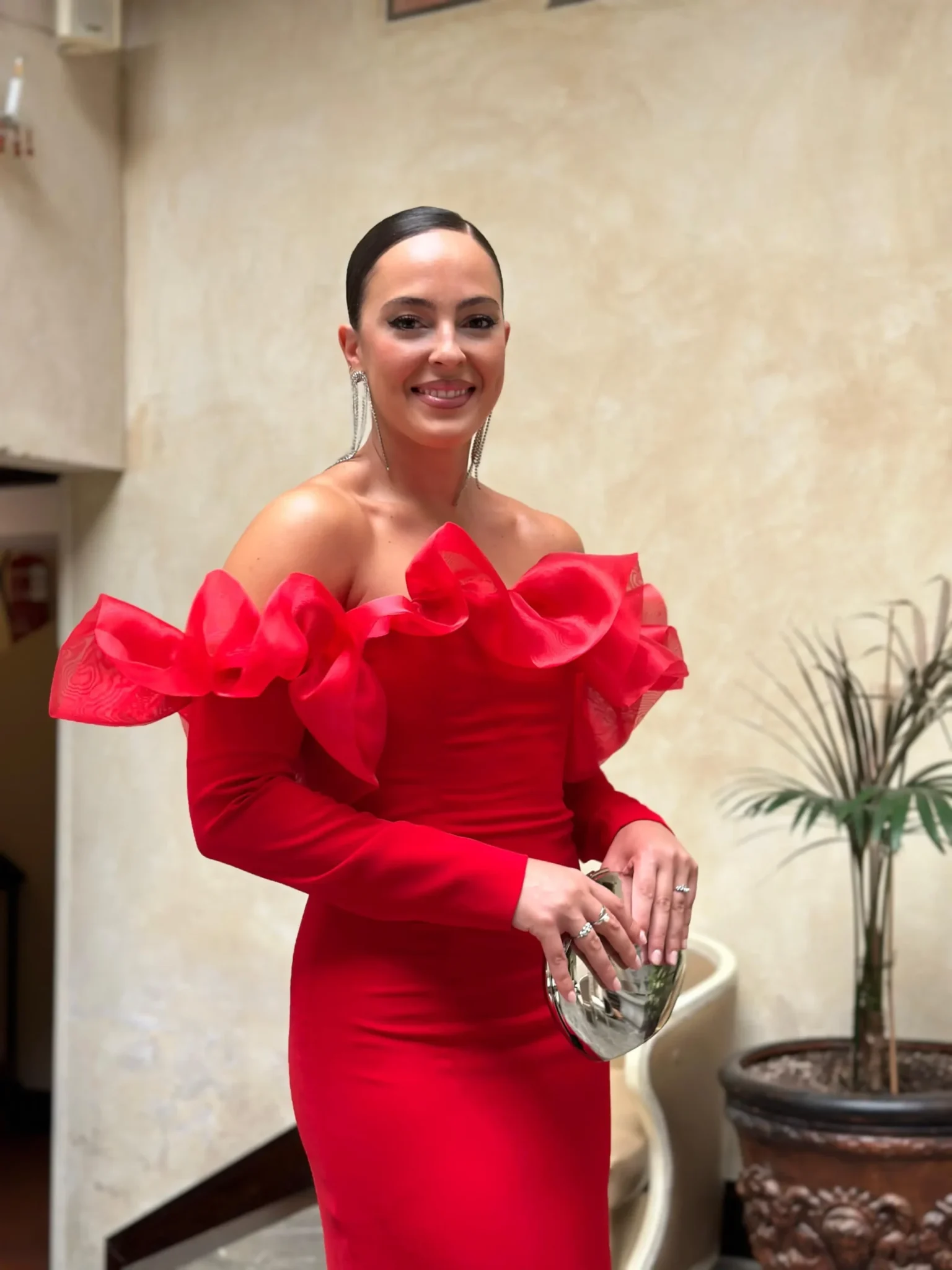 VESTIDO INVITADA ROJO