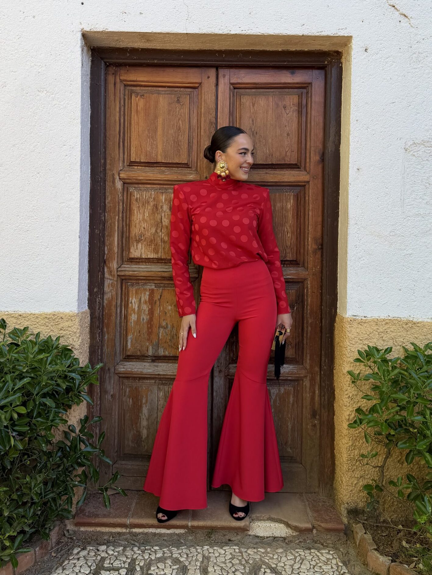 CONJUNTO FLAMENCO ROJO